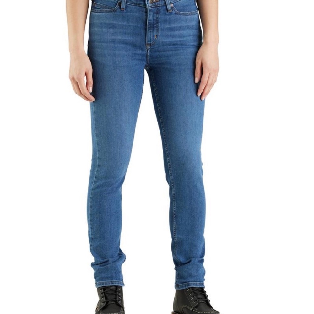 Carhartt Women's Straight Fit High Rise Blue Denim Jeans Sz 32x36 EUC‎